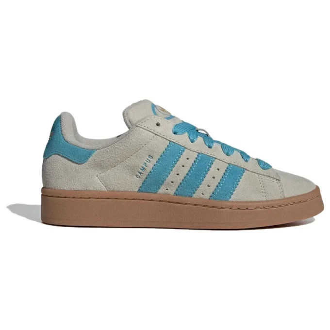 Adidas Campus 00S “Cinza Putty, Azul Preloved, Sola de Borracha”