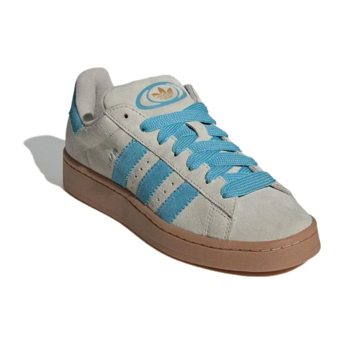 Adidas Campus 00S “Cinza Putty, Azul Preloved, Sola de Borracha”